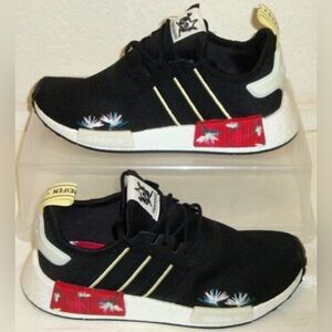 Adidas NMD R1 TM Black Thebe Magugu Woman Lady 10 Men 8.5 Sneakers Red Accents